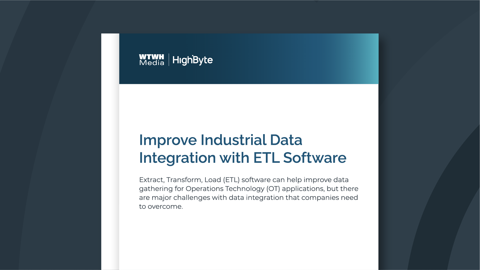 Improve Industrial Data Integration with ETL Software