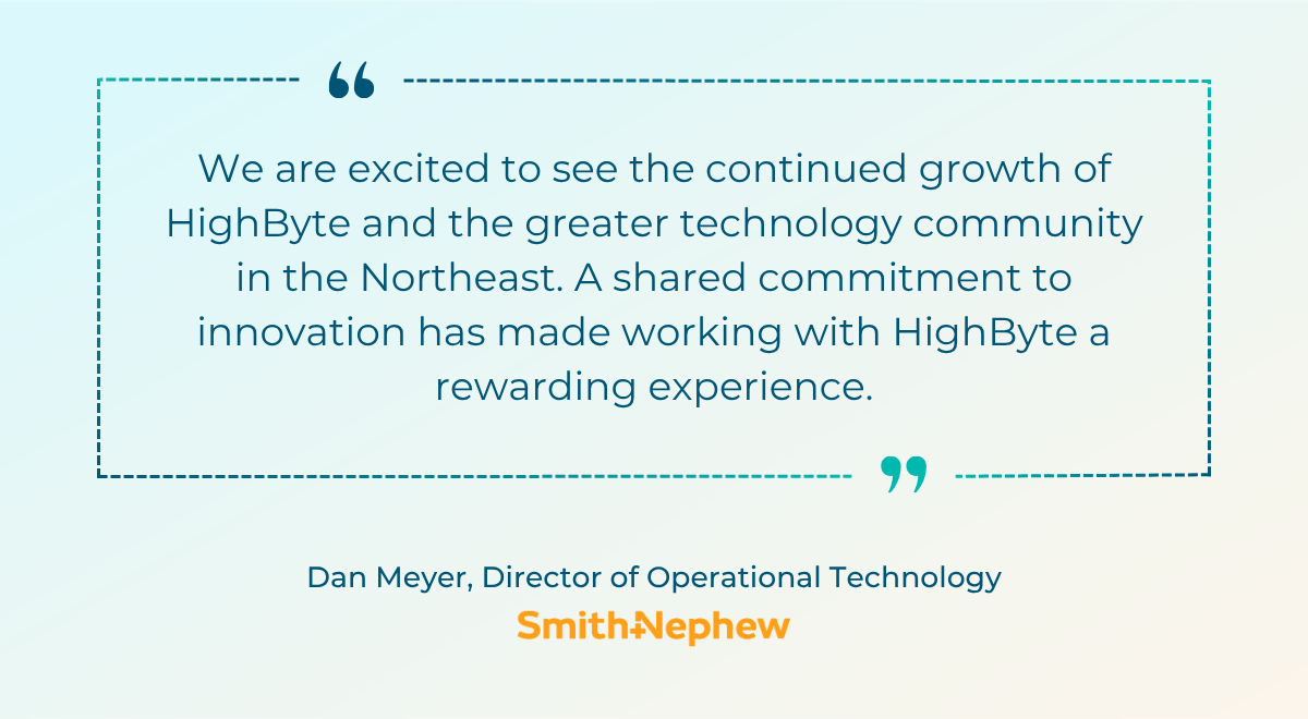Statement provided by Dan Meyer, Director of Operational Technology at Smith+Nephew