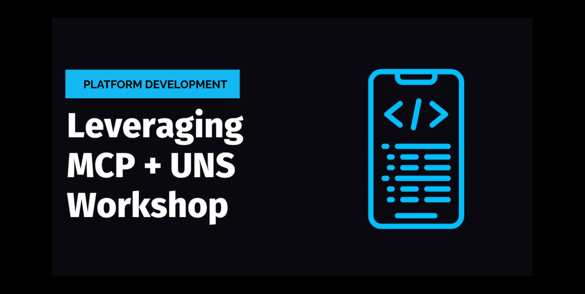 Leveraging MCP + UNS Workshop