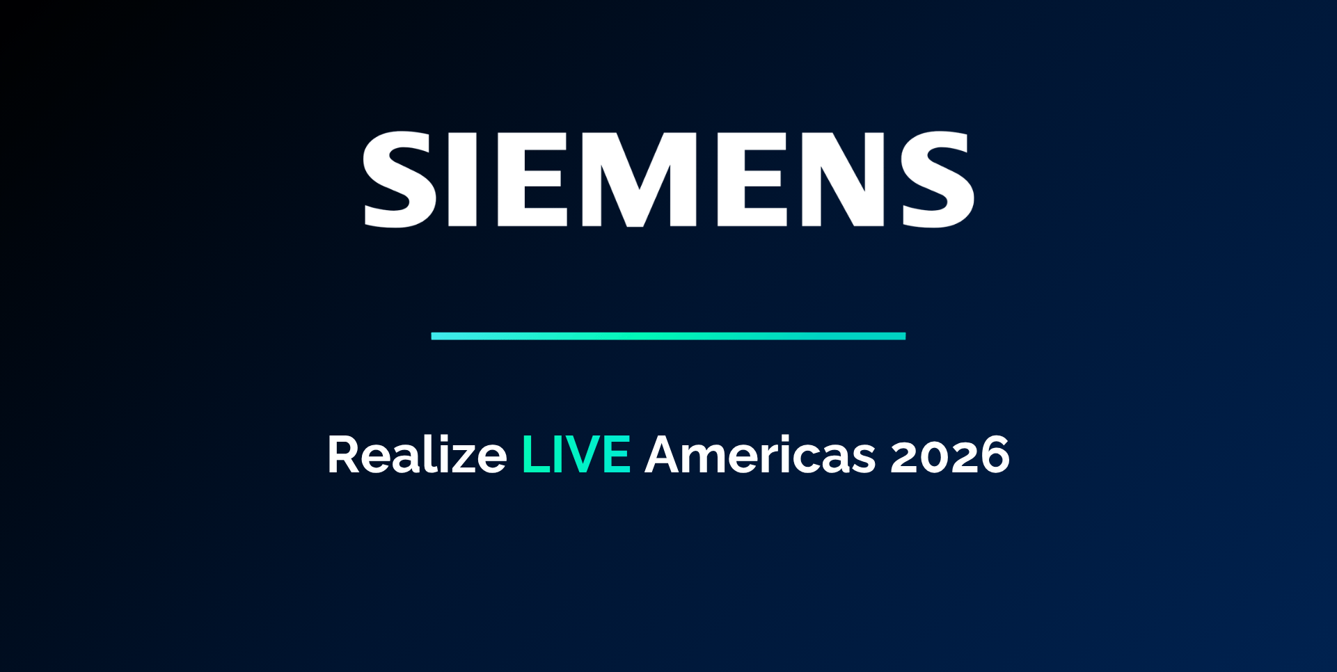 Siemens Realize LIVE Americas 2026
