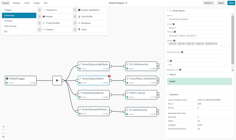 V4.0 Pipelines with SmartQuery and Common Stages